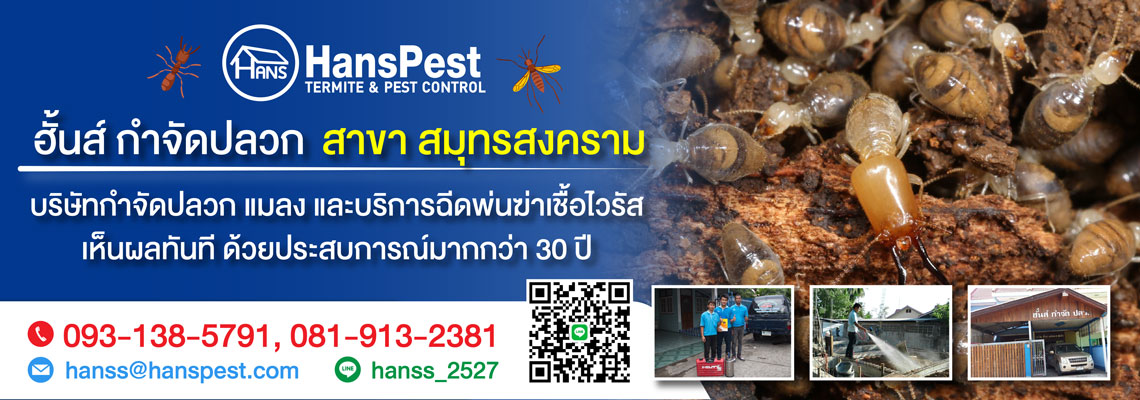 ฮั้นส์ กำจัดปลวก สาขาราชบุรี